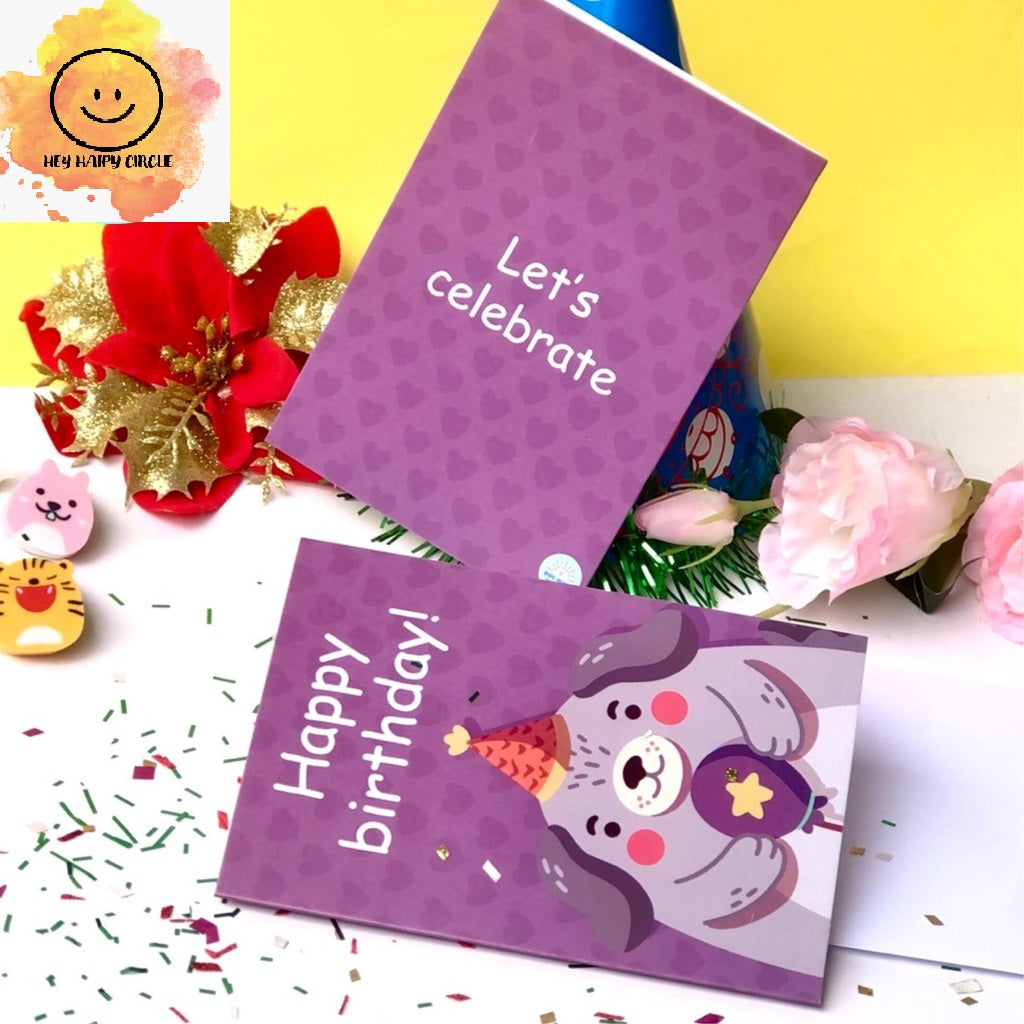 Double-side Happy Birthday card
