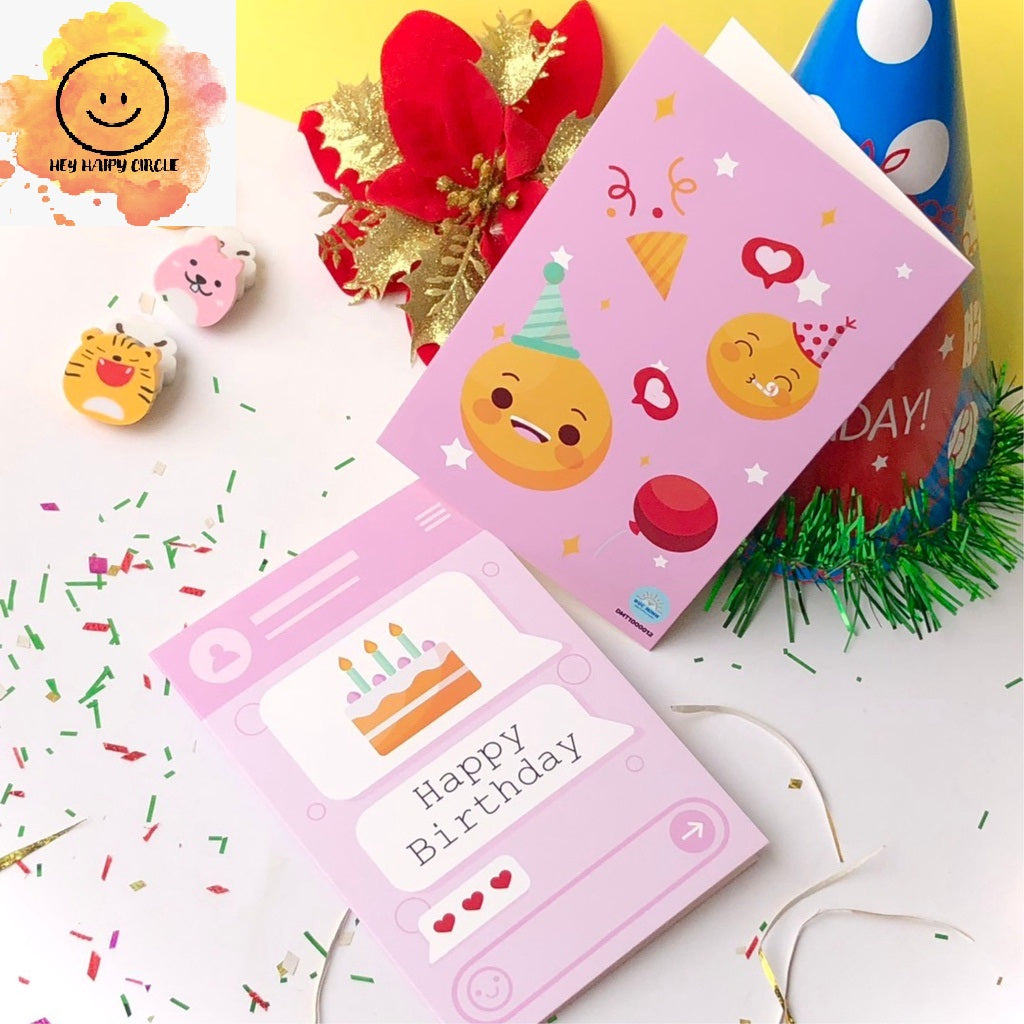 Double-side Happy Birthday card