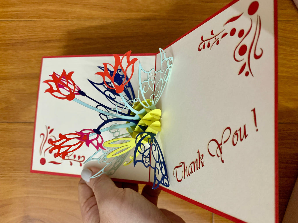 3D Pop-up - Thank You, Cards for All Celebrations